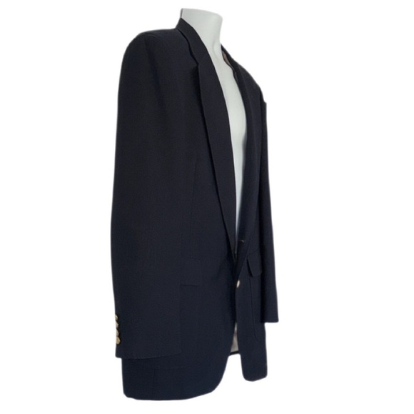 Johnny Bench MVP Collection Men’s Navy Blazer 42L Gold Crest Buttons Sport Coat - Picture 3 of 13